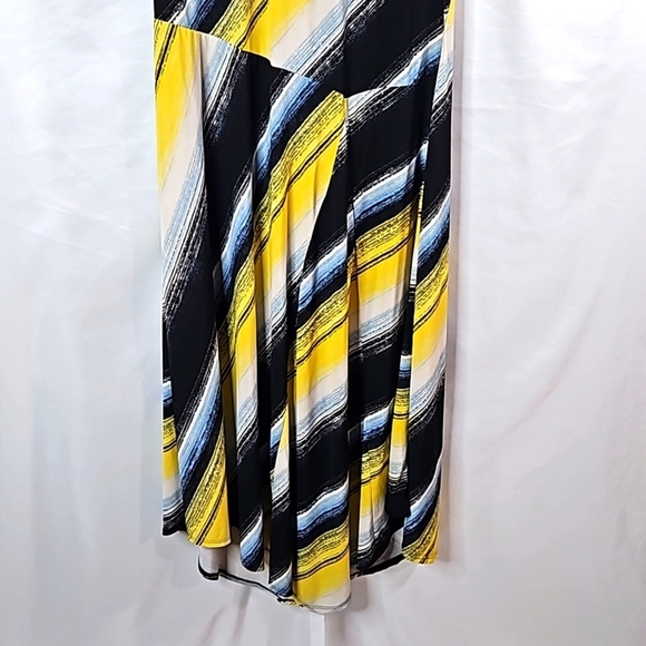 Yellow, Blue & White Striped Dress Sz XL - Picture 3 of 8